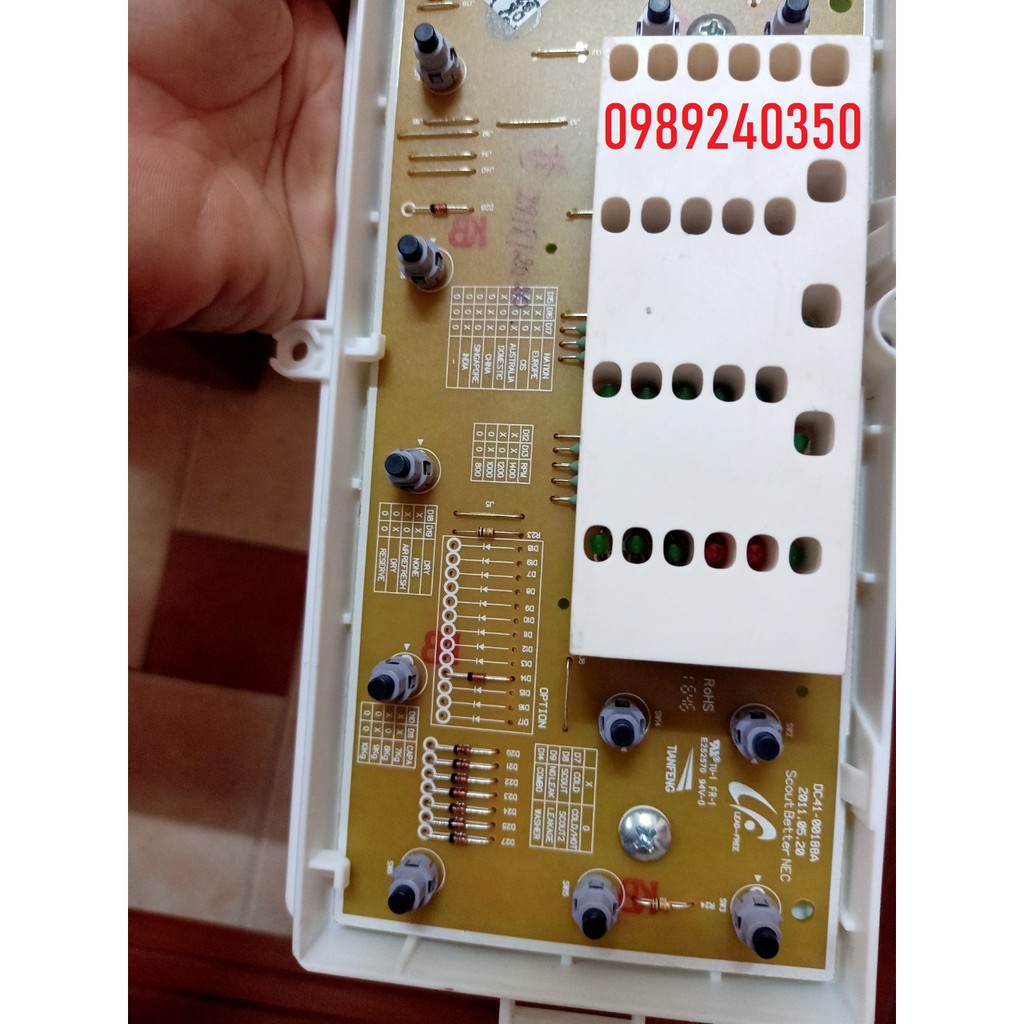 Bo mạch hiển thị máy giặt Samsung WF0794W7E chính hãng