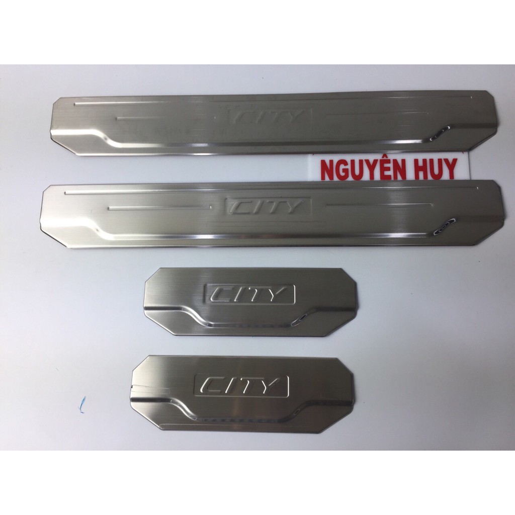 NẸP BƯỚC CHÂN TRONG NGOÀI INOX -HONDA CITY 2014-2020