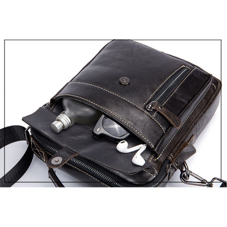 Túi đeo chéo da bò phong cách thể thao khỏe khoắn - TDC02 | BigBuy360 - bigbuy360.vn