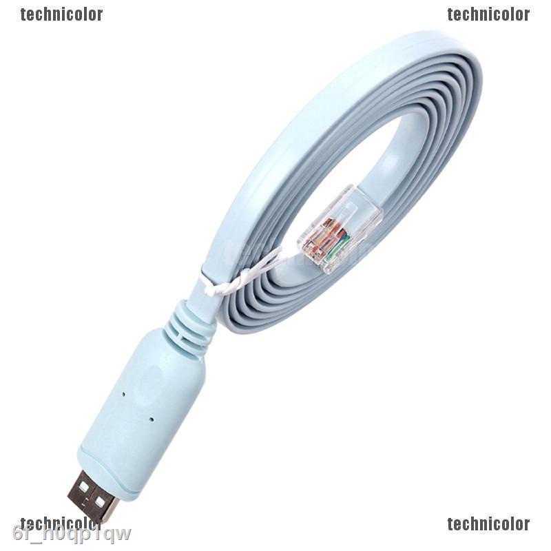 nhập khẩu Dây cáp chuyển đổi cổng USB sang RJ45 cho đầu máy CISCO Console ftdi 744664241835 a7h5