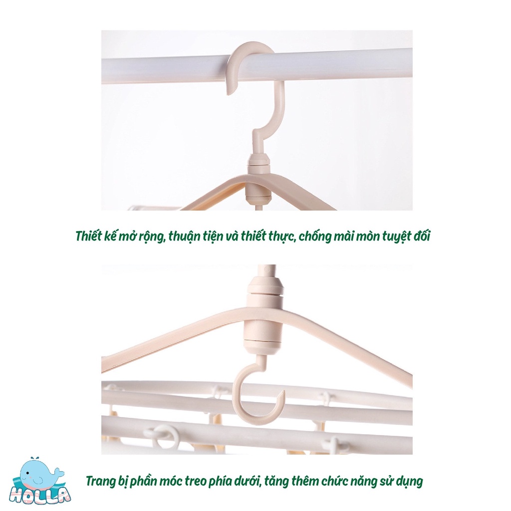 Móc chùm Holla 24&amp;32 kẹp 5332 MẪU NÂNG CẤP MỚI NHẤT