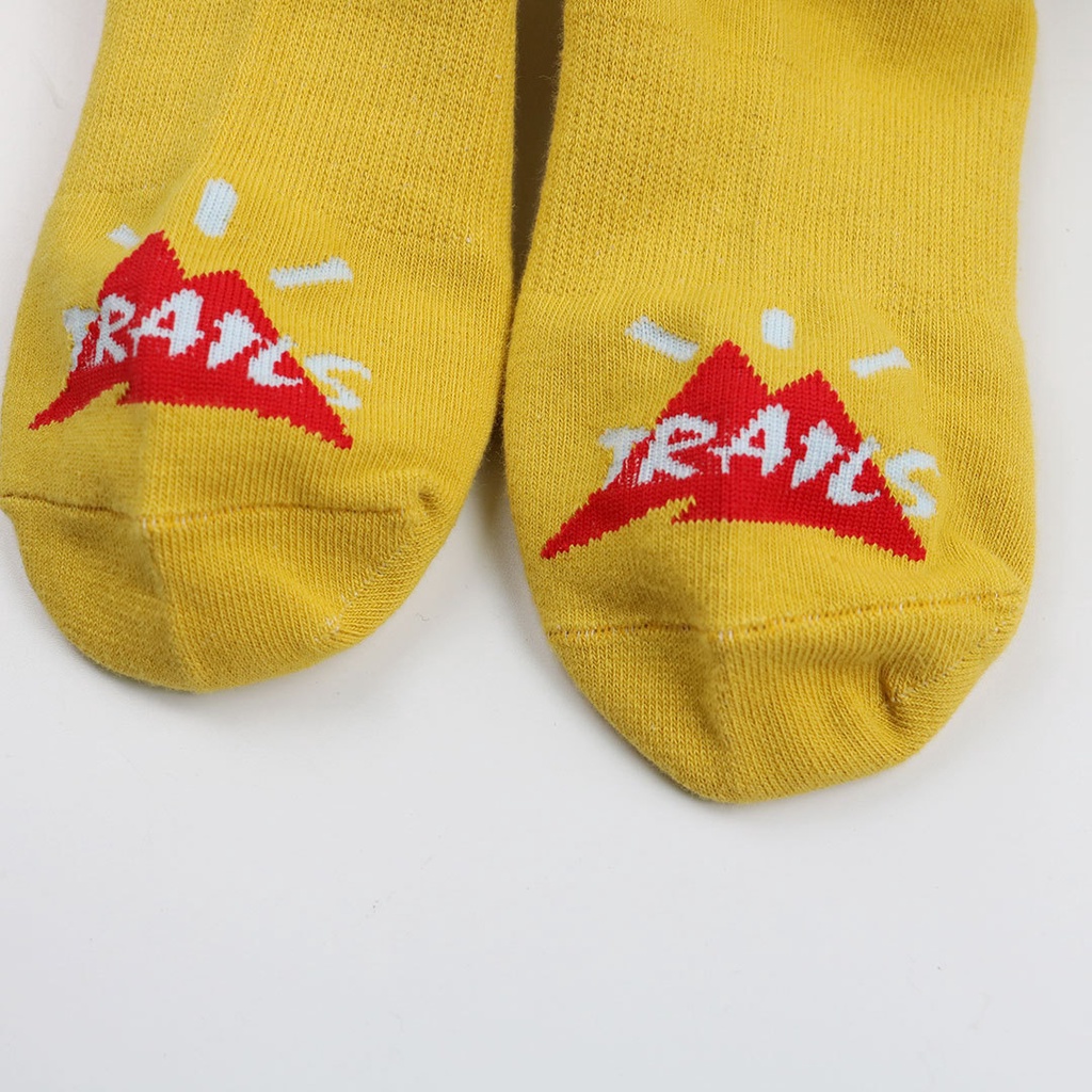 Vớ Tất Cotton Travis Scott Trơn In Hình Xương Rồng Màu Trắng/Vàng/Đen Phong Cách Thể Thao