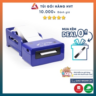 Máy in nhiệt - Máy in đơn hàng NHỰA HVT HPRT EK 100 chuyên dùng in đơn hàng online màu xanh