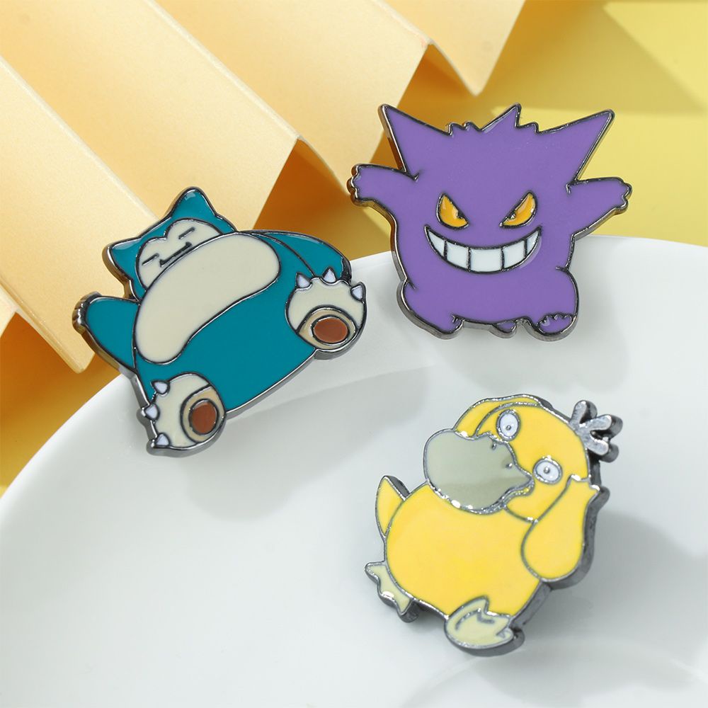 Ghim Cài Áo Bằng Kim Loại Hình Rùa Pokemon Hoạt Hình Dễ Thương