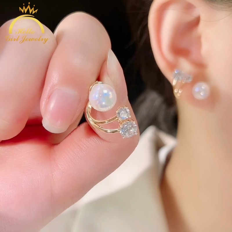 Khuyên Tai Ngọc Trai Hình Nàng Tiên Cá Ji Phong Cách Hàn Quốc Mới Cho Nữ