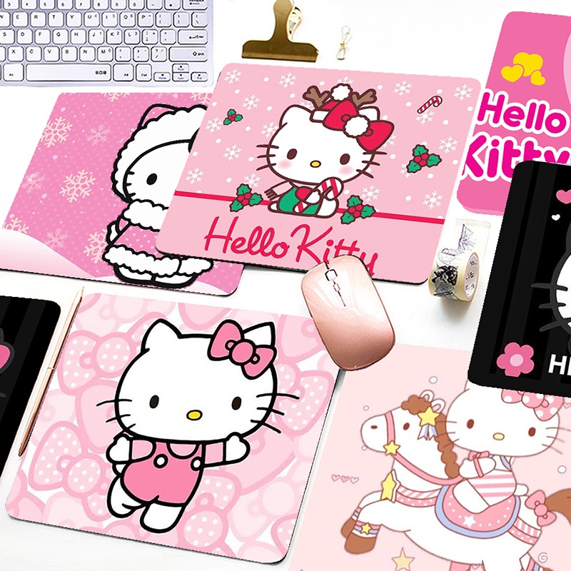 Miếng Lót Chuột Chơi Game Chống Trượt Hình Hello Kitty Dễ Thương