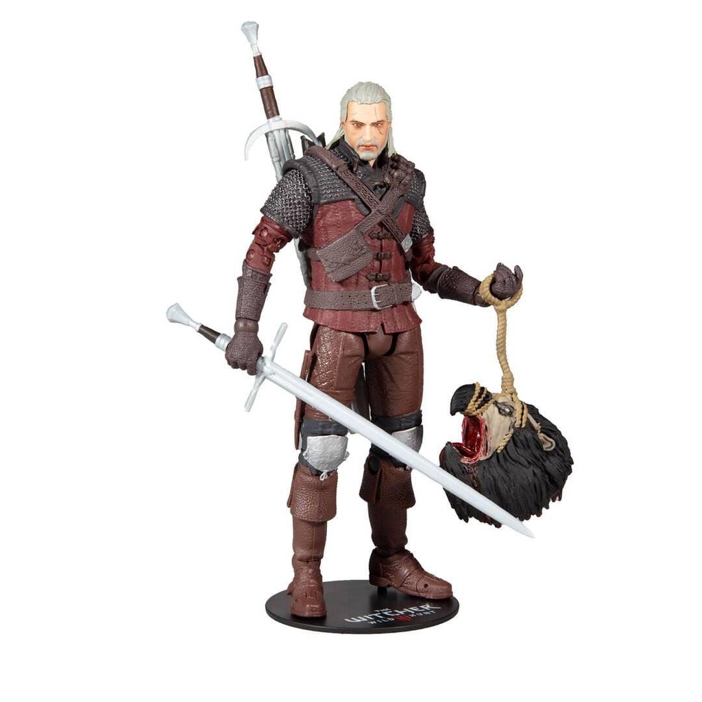 Mô hình The Witcher Geralt of Rivia 18cm Wolf Armor McFarlane Mô hình có khớp Nhựa PVC, ABS CHÍNH HÃNG MỸ TWMF03