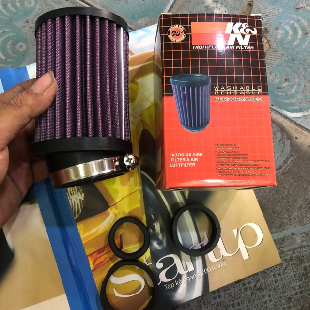Poe trụ K&amp;N hàng chuẩn đẹp từ poe đến cái hộp tặng kèm 3 miếng lót