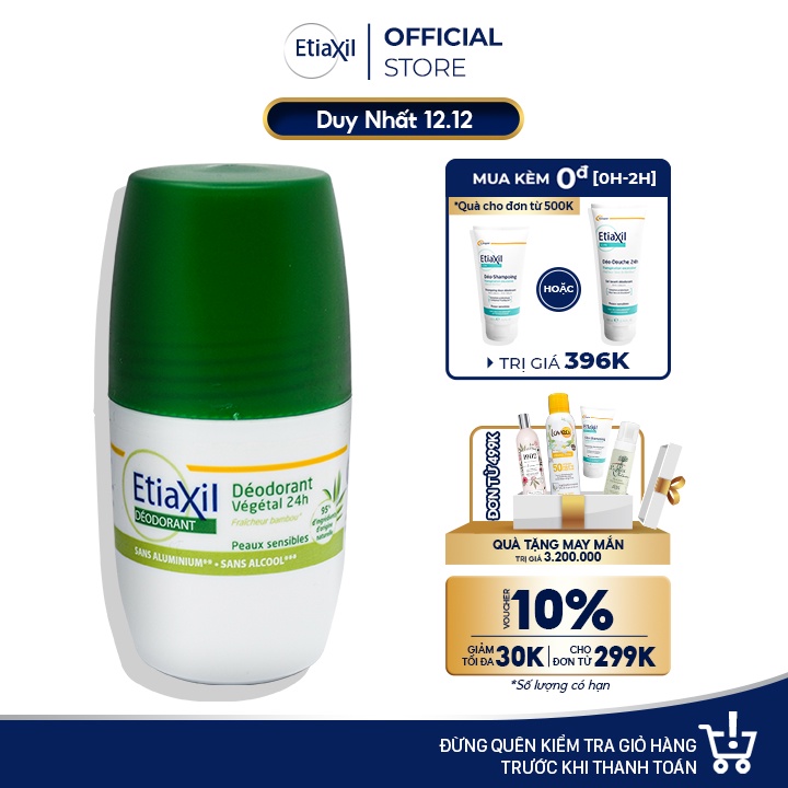 Lăn khử mùi hàng ngày Etiaxil 50ml