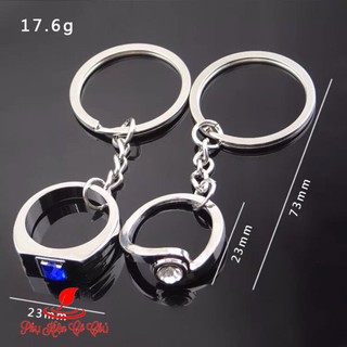 Móc Khóa Cặp Tình Nhân hình nhẫn dễ thương- MS018