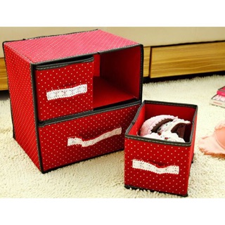 Tủ vải mini 2 tầng 3 ngăn