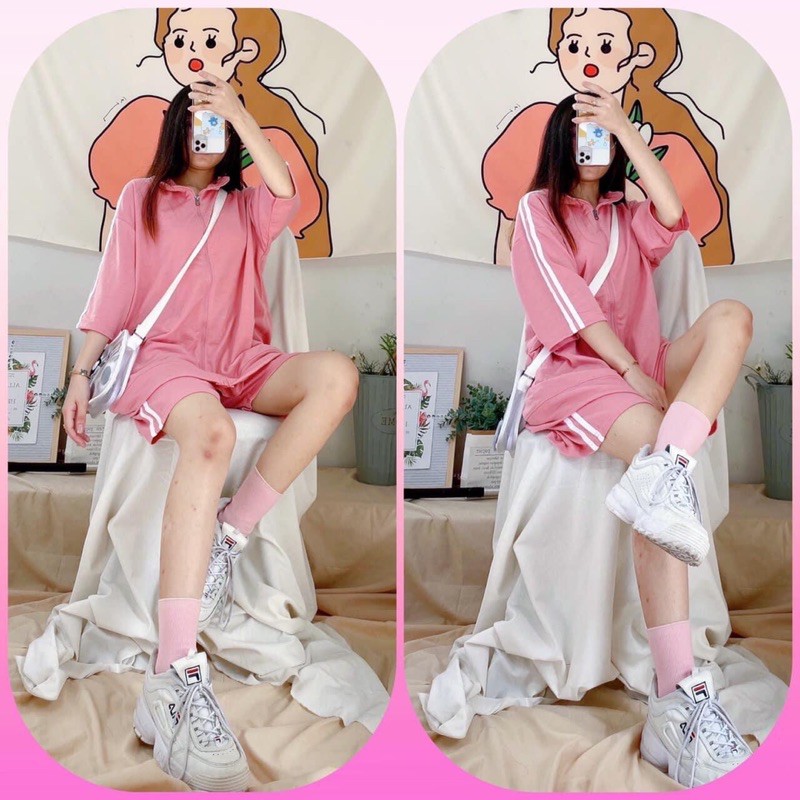 Set Thể Thao Line Dài-Ngắn Kèm Ảnh Thật