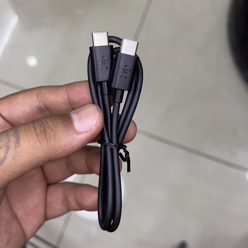Cáp sạc belkin C To C 60cm - Hàng New No Box,Tặng dây cột cáp.