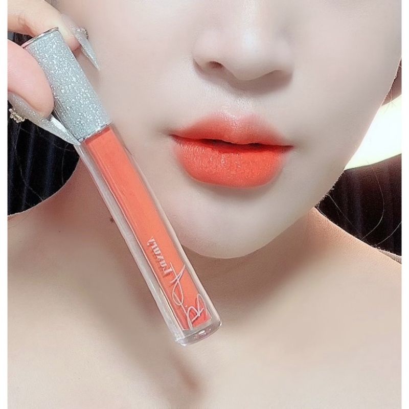 Super Son 2021  Son Kem Lì Dolly Super Matte Không Chì Màu Cam Tươi