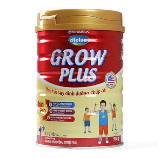 Sữa Bột Vinamilk Dielac Grow Plus 1+, 2+ Đỏ Hộp Thiếc 900g