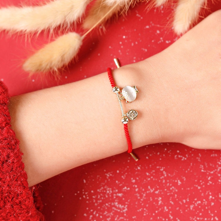 Vòng Tay Dây Đỏ S925 Màu Đỏ May Mắn Cho Nữ Sinh Màu Sắc