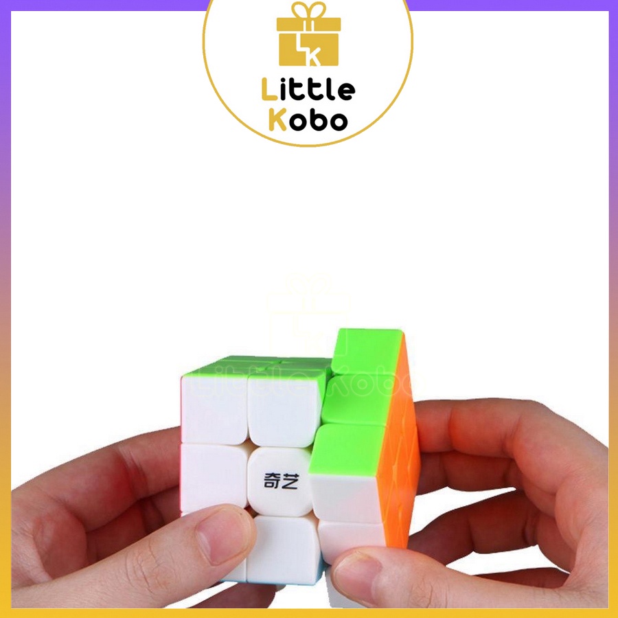 Rubik 3x3 QiYi Warrior S 3x3 Rubic 3 Tầng Không Viền Stickerless Đồ Chơi Trí Tuệ Trẻ Em Phát Triển Tư Duy - Little Kobo