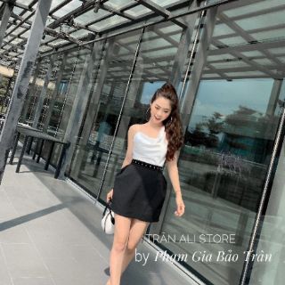 Set chân váy áo lụa 2 dây