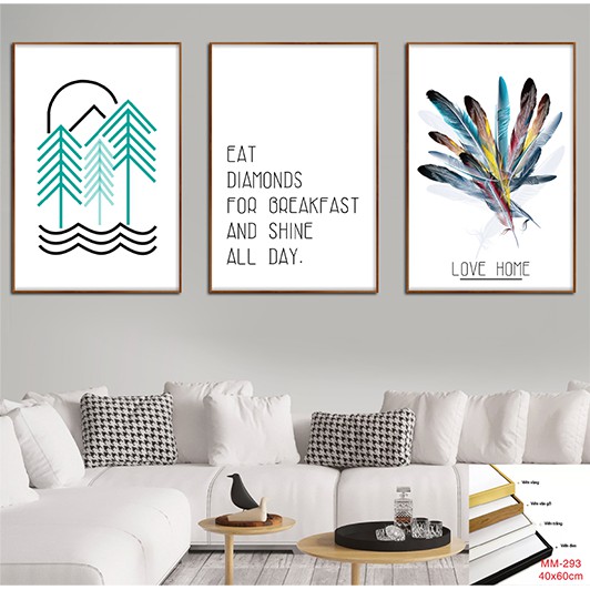 CANVAS KIM TUYẾN CAO CẤP - TRANH BỘ 3 TREO TƯỜNG CỠ ĐẠI - GIÁ RẺ KÈM KHUNG - TRANH TRỪU TƯỢNG- MELYHOME- TB30910FGC7