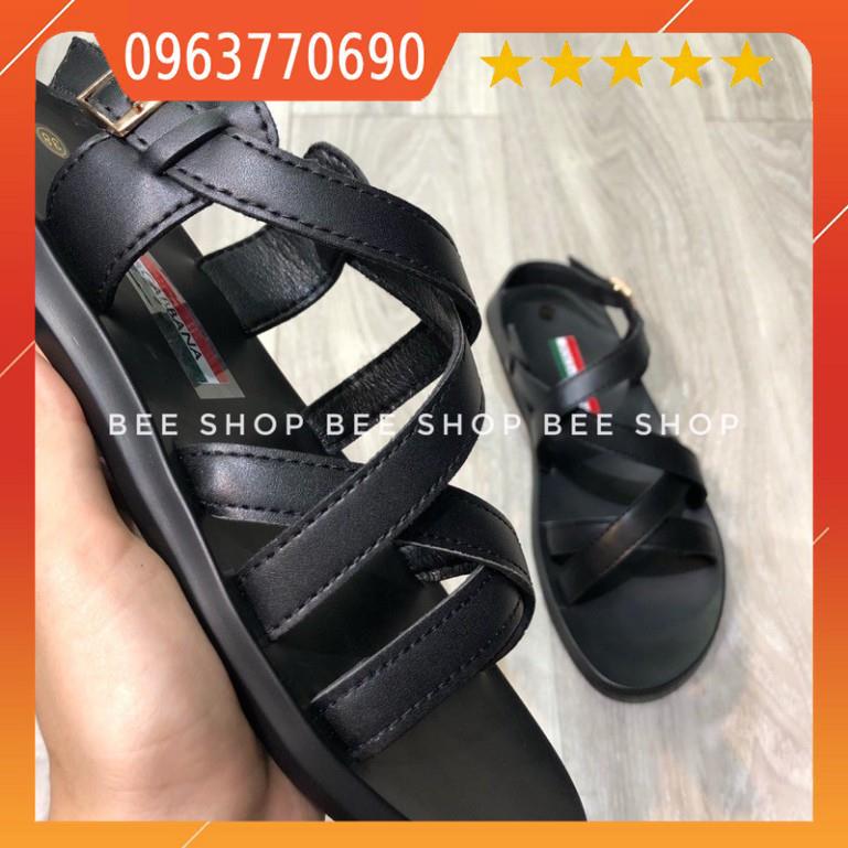 Dép quai hậu DG da bò đế cao su - Dép sandal DG nam - Dép xỏ ngón - Bee Shop