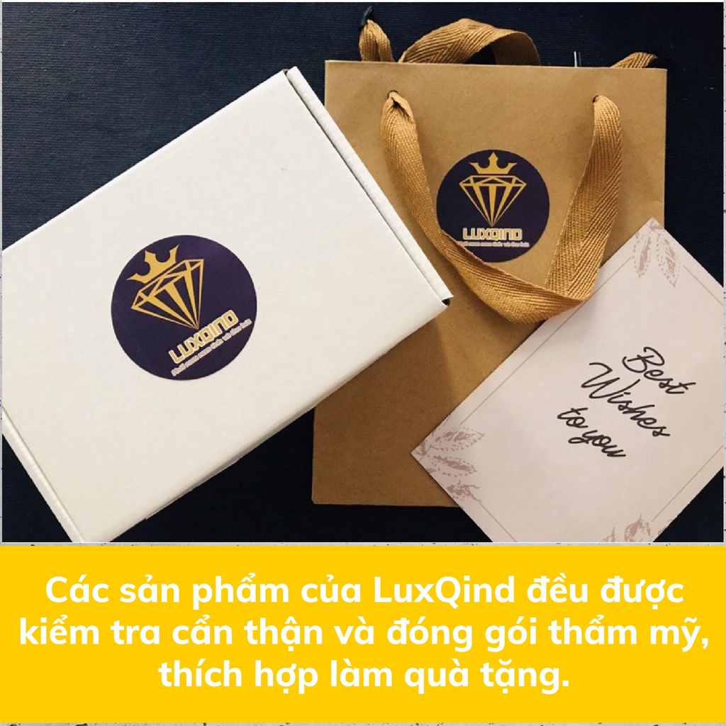 Thắt lưng nam da bò thật LUXQIND Full túi hộp làm quà tặng, dây nịt nam thời trang sang trọng cao cấp
