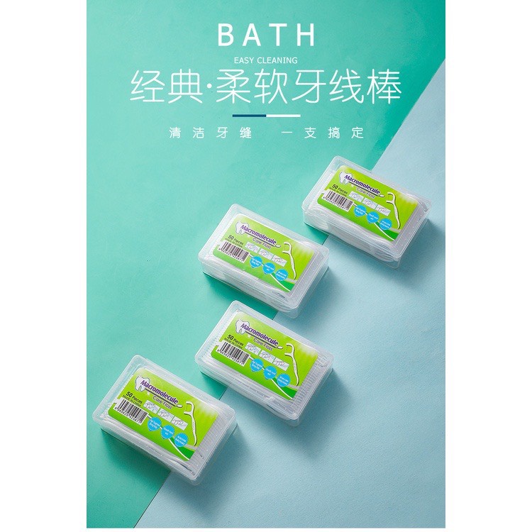 Hộp 50 tăm nha khoa - tăm xỉa răng dùng 1 lần Dumi Shop