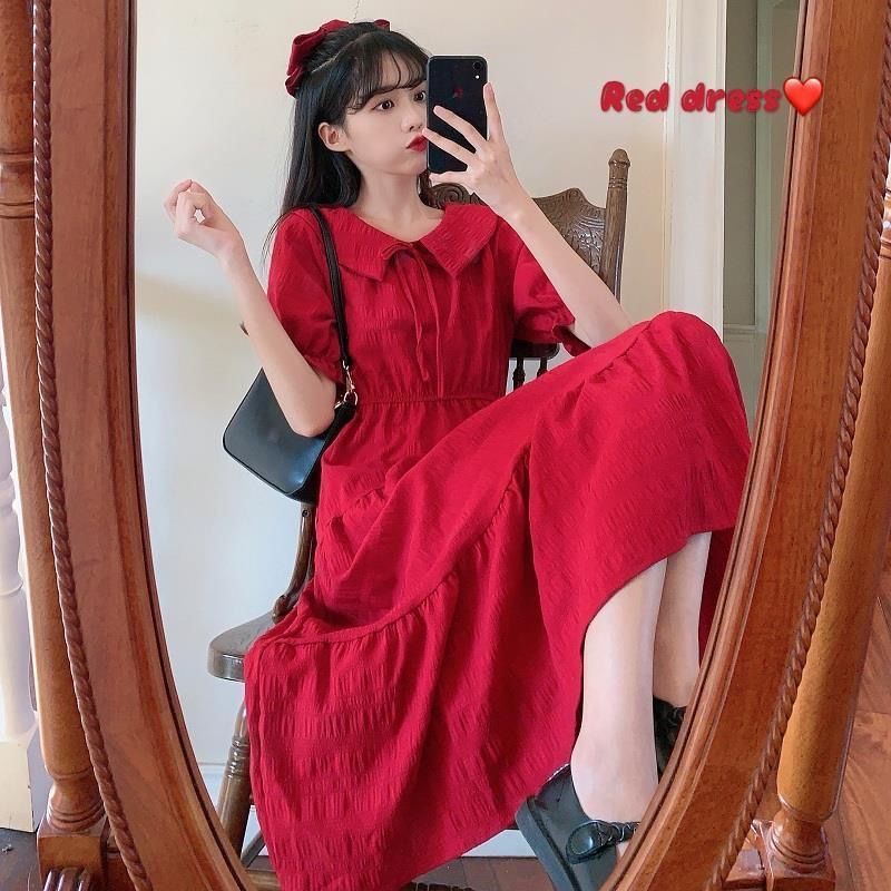 Women's skirt Sweet summer fashion Short-sleeved dress