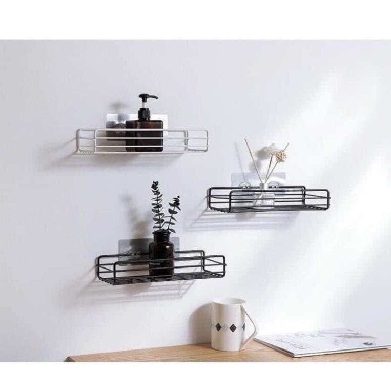 Kệ Dán Tường Trang Trí Hình Chữ Nhật-Dính như keo 502