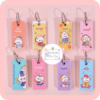 Flashcard hình thú và hoa quả size chữ nhật dễ thương - MiuSua
