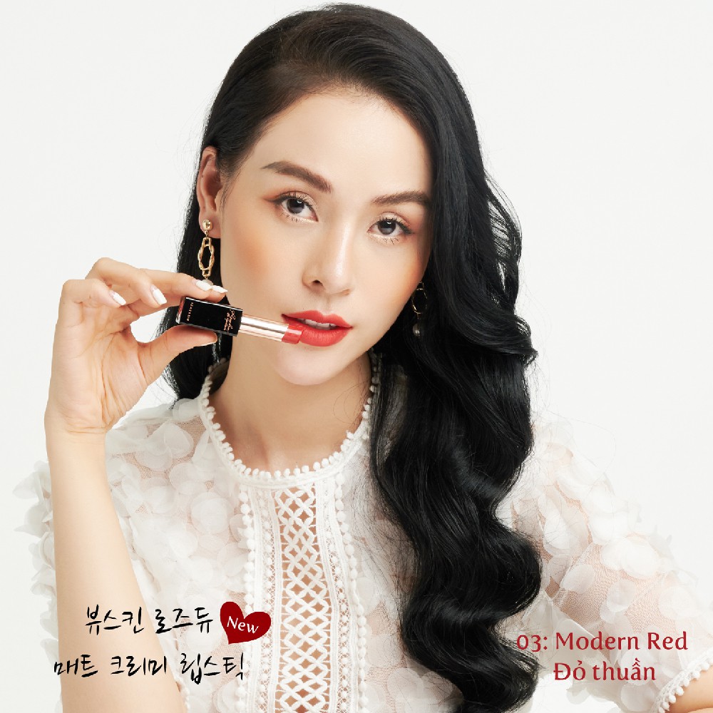 Son Lì Không Trôi BEAUSKIN Rosedew Matte Creamy Lipstick 03 3.5g - BMML0301210