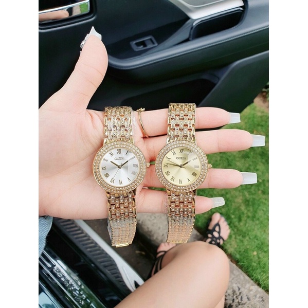 Đồng hồ Guess viền đá nữ thời trang
