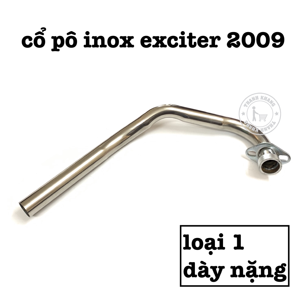 Cổ pô exciter 2009 inox thanh khang CGV139