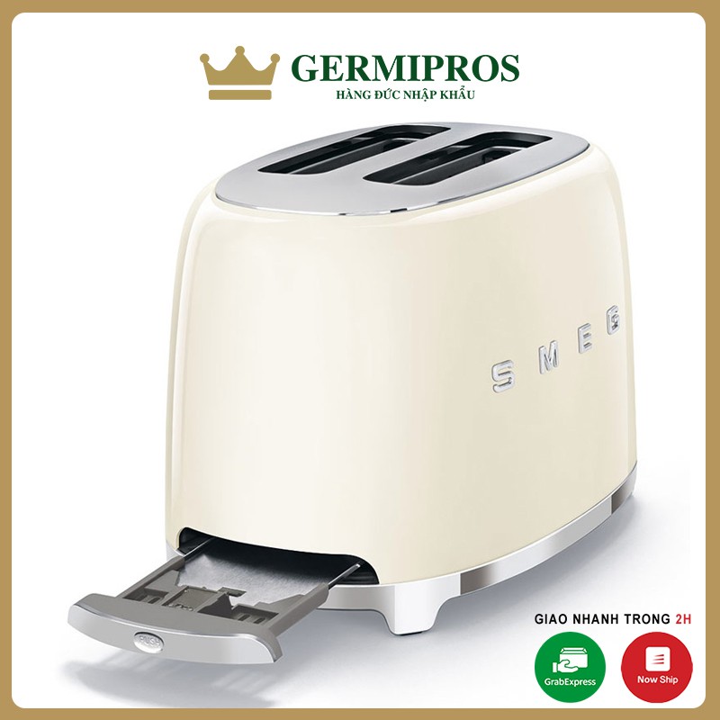 Máy nướng bánh mì Smeg TSF01CREU màu kem [CHÍNH HÃNG ]