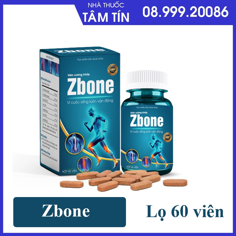 [CHÍNH HÃNG ] Viên Xương Khớp ZBONE - Hỗ Trợ Điều Trị Viêm Khớp, Đau Nhức Xương Khớp Hộp 60 Viên