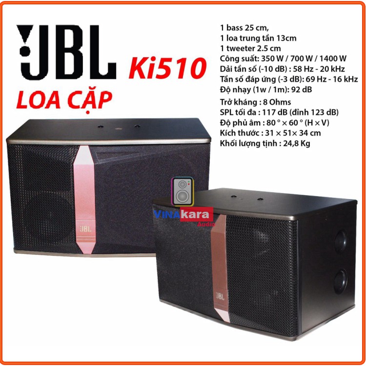 Loa Karaoke JBL Ki510 (Nhập khẩu Chính hảng) Chính hãng