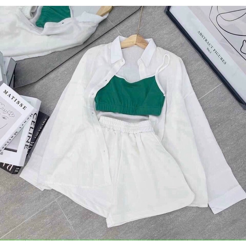 Set 3 món áo xanh - Chitchittsore