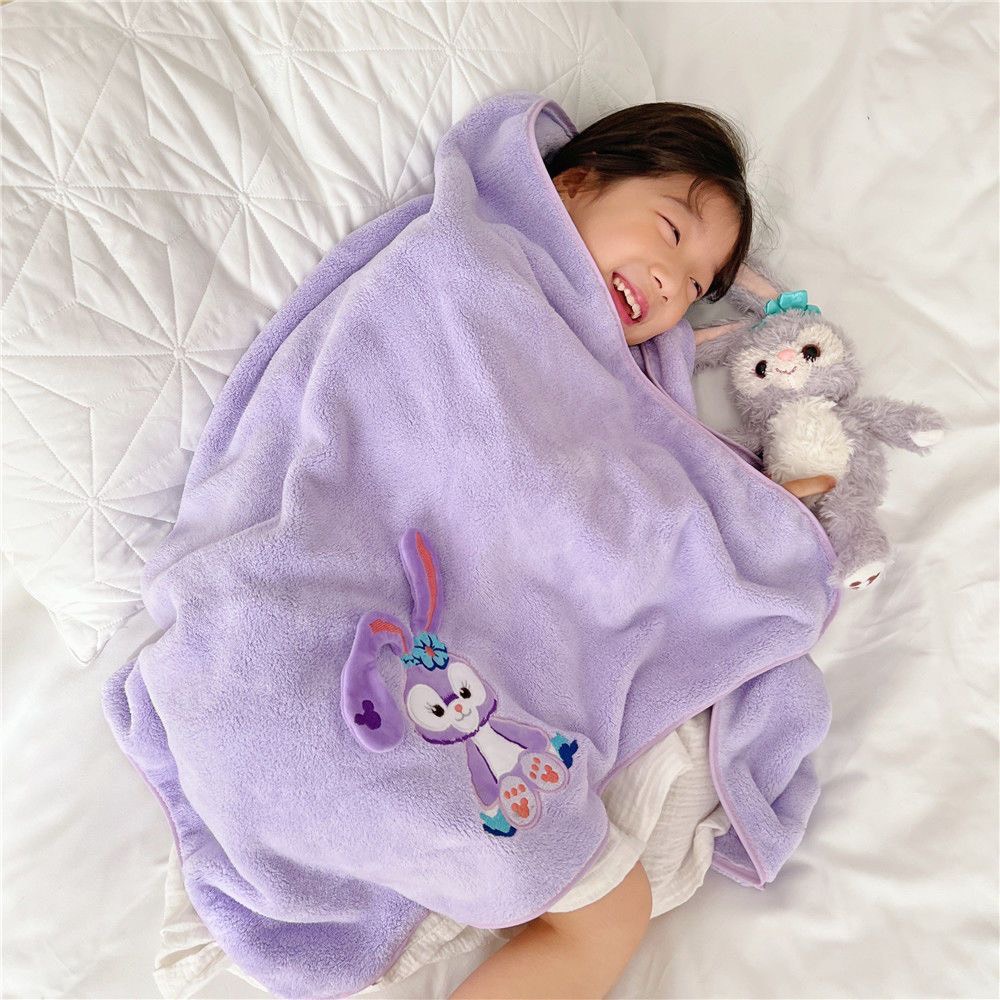 Set Khăn Tắm Kèm Khăn Mặt Thỏ Tím Mềm Mại Cho Bé - Jumping Beans Official Store
