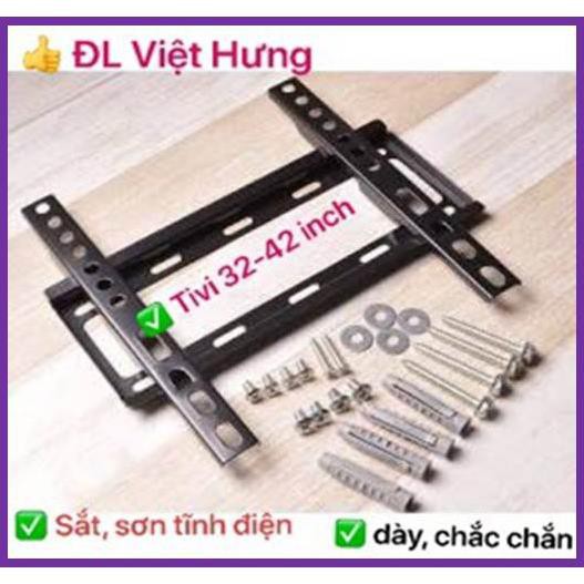 RẺ NHẤT Giá treo ti vi thẳng sát tường Cao Cấp 32inch - 42inch - khung treo tivi sát tường