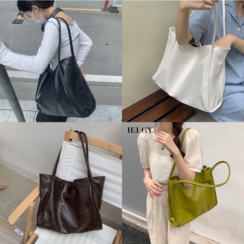 Túi Xách Công Sở Tote Nữ Da Mềm Kẹp Nách Thời Trang Hàn Quốc thanh lịch cao cấp