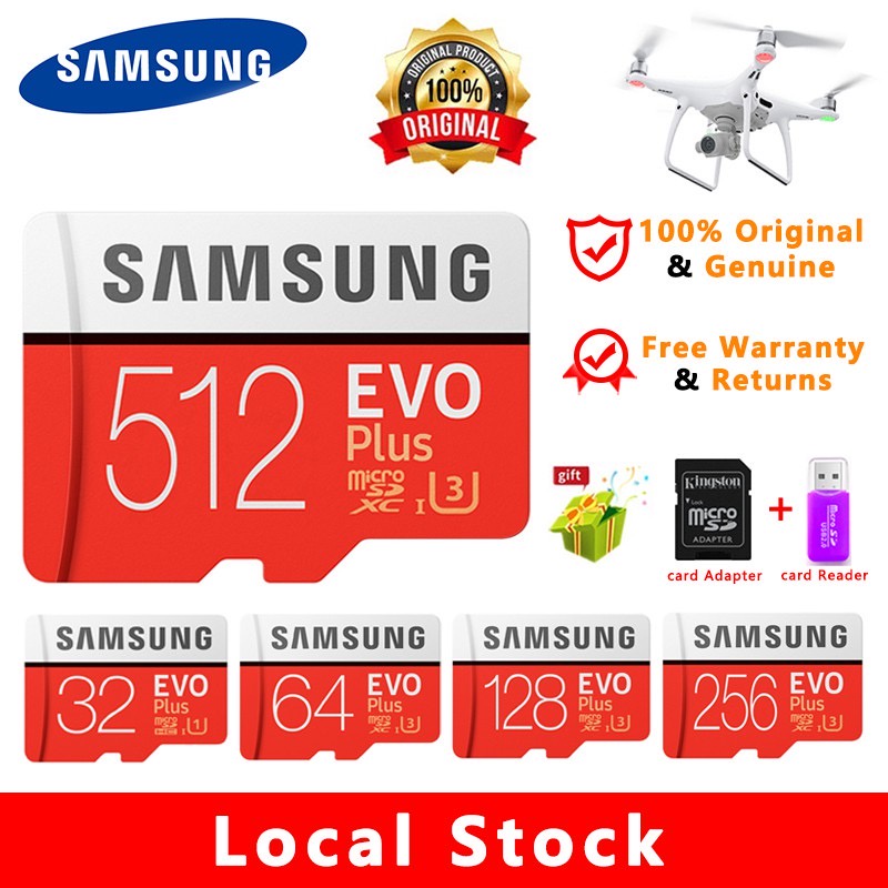 SAMSUNG Thẻ Nhớ Micro SD 95MB / s 32GB / 64GB / 128GB / 256GB / 512GB Micro SDXC C10 U3