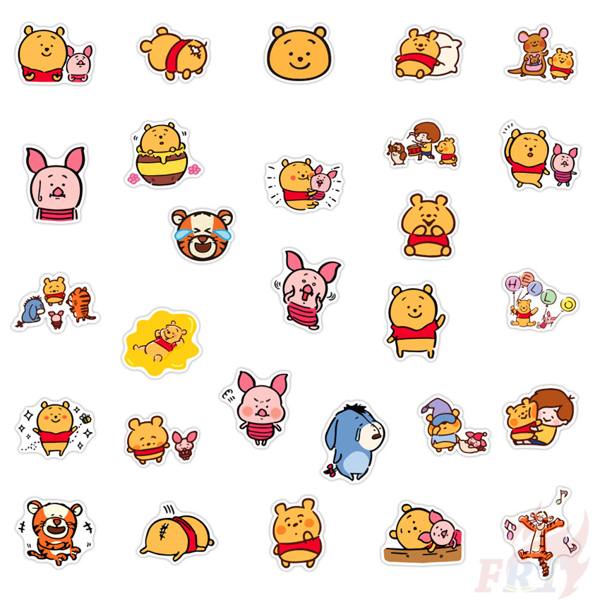 DISNEY Set 100 Miếng Dán Hoạt Hình Dễ Thương