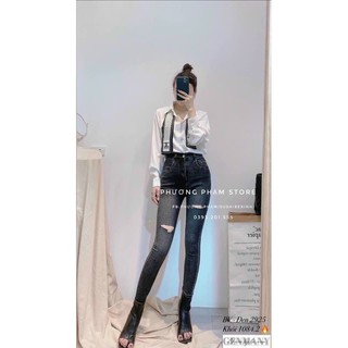 sơ mi lụa tay bồng kèm nơ siêu sang chảnh