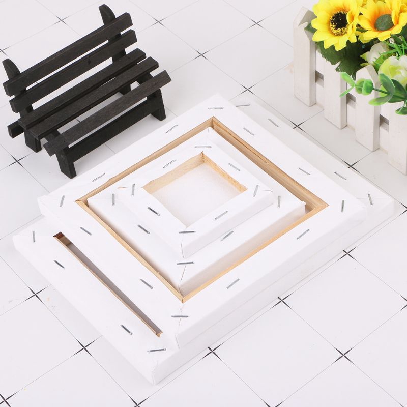 Bộ giá vẽ gỗ tự nhiên và vải cỡ nhỏ