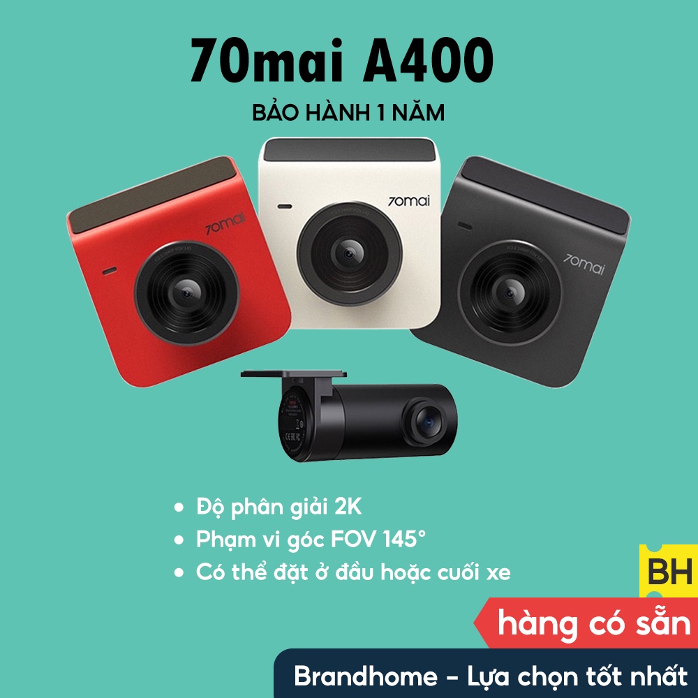 Camera hành trình ô tô Xiaomi 70mai Dash Cam A400 - BẢN QUỐC TẾ