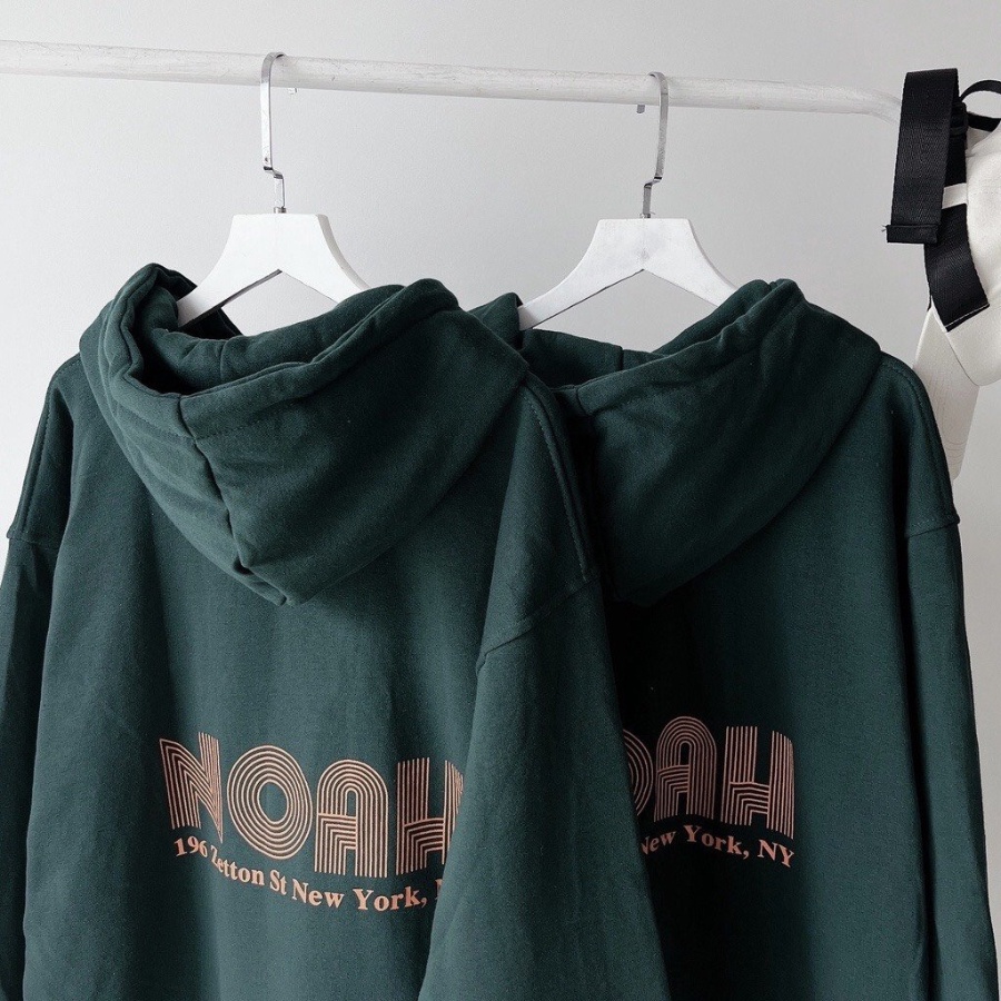 Áo Hoodie Nam Nữ Unisex NOAH Nỉ Lót Bông Form Rộng Mũ 2 Lớp