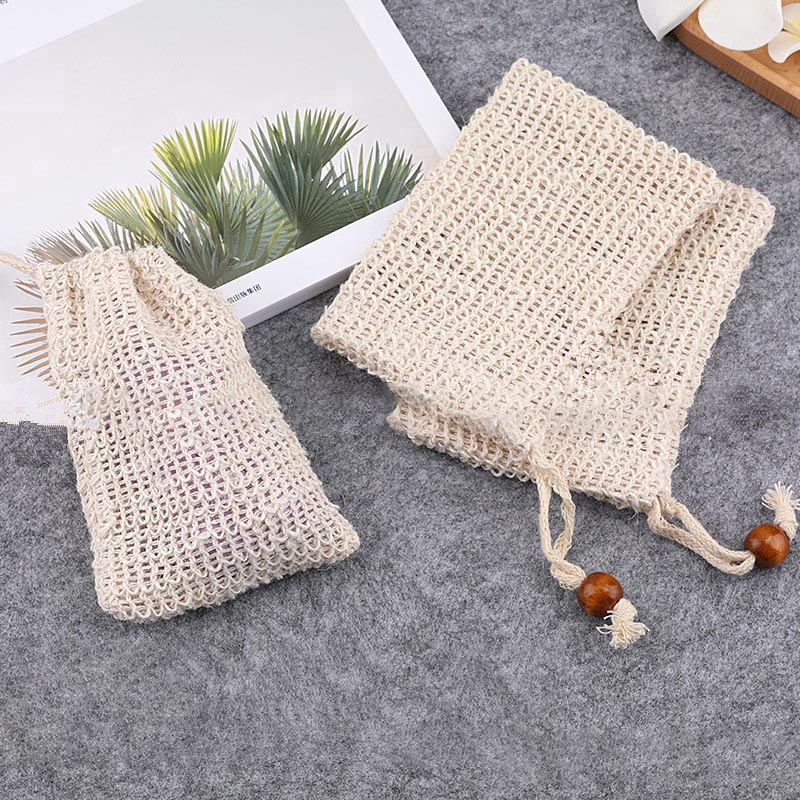 Túi dây rút đựng xà phòng chất liệu tự nhiên