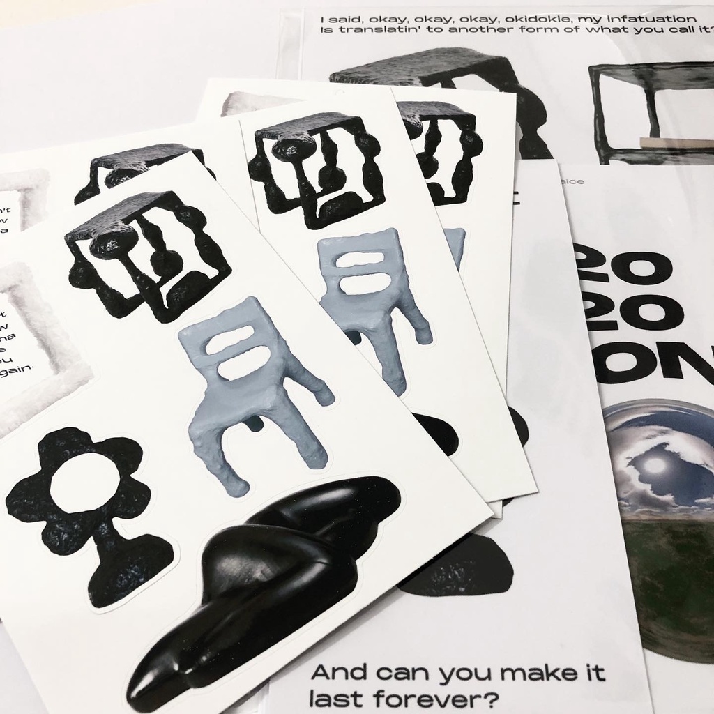 Daice || ‘ 𝗰𝗮𝗻𝗶𝗴𝗲𝘁𝗮𝗸𝗶𝘀𝘀’ combo set - set postcard và sticker trang trí