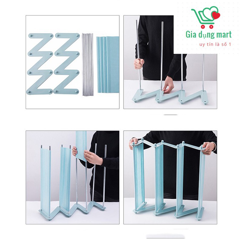 Kệ giày để dép cao cấp 4 tầng chữ Z