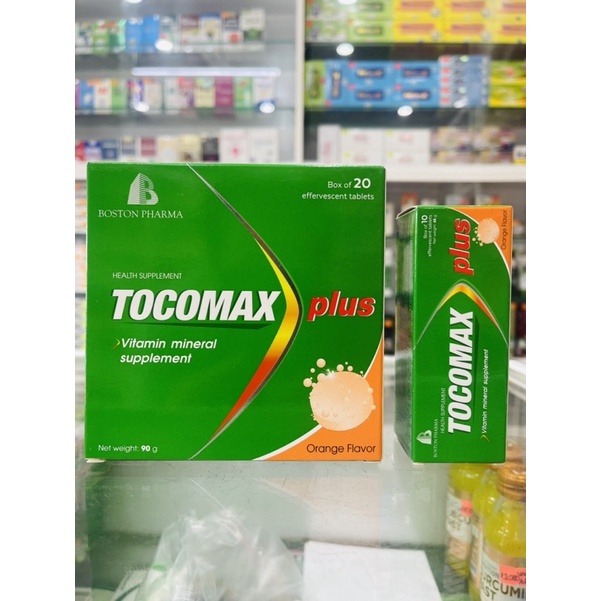 Tocomax plus - 10 viên sủi - bổ sung vitamin và khoáng chất