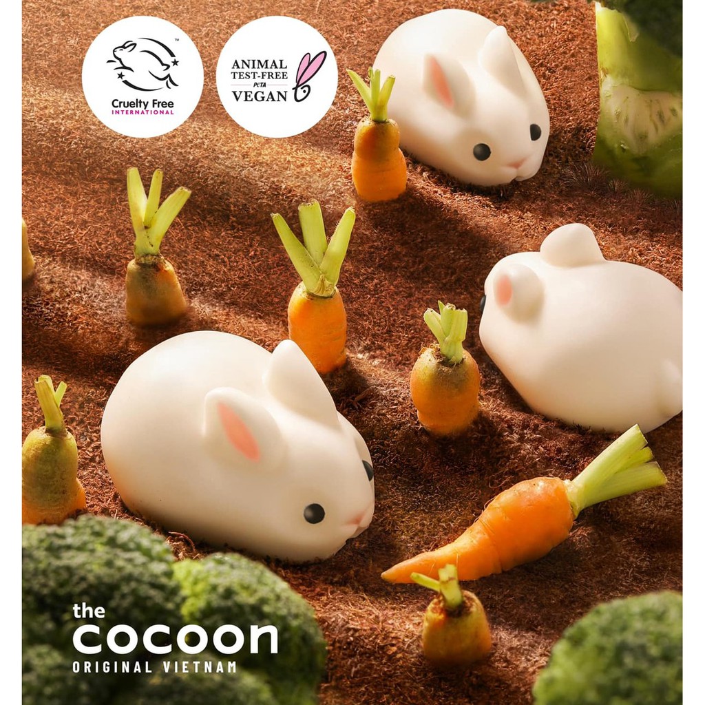 Xà Phòng Rửa Tay Khuynh Diệp &amp; Bạc Hà Hình Chú Thỏ Cocoon 45g